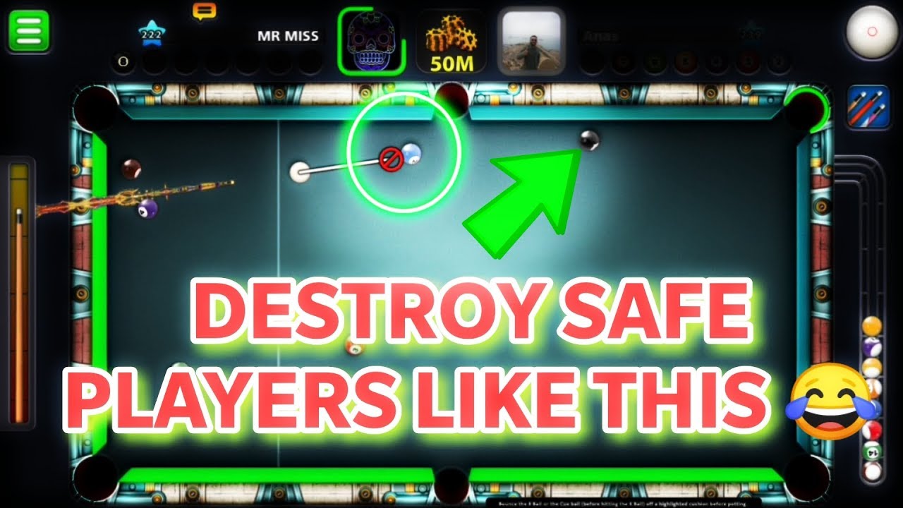 How to destroy safety players - Magic 8 ball pool shots in Berlin Platz