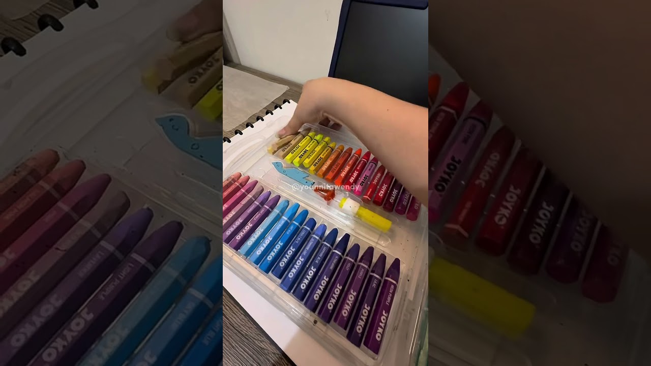 Susun crayon Joyko Oil Pastel 72 #tutorialmewarnai #crayon #mewarnai #oilpasteldrawing  #oilpastel