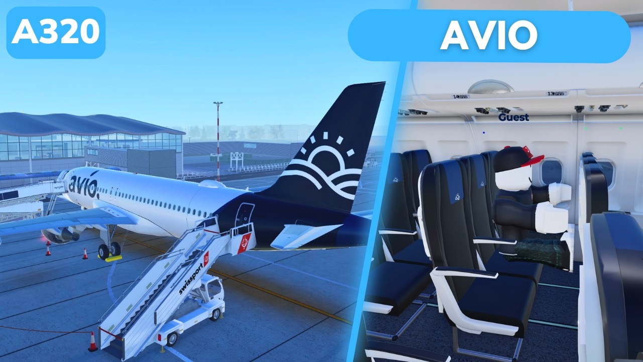 TRIP REPORT | avio | Airbus A320 | Economy | Doncaster Sheffield #roblox