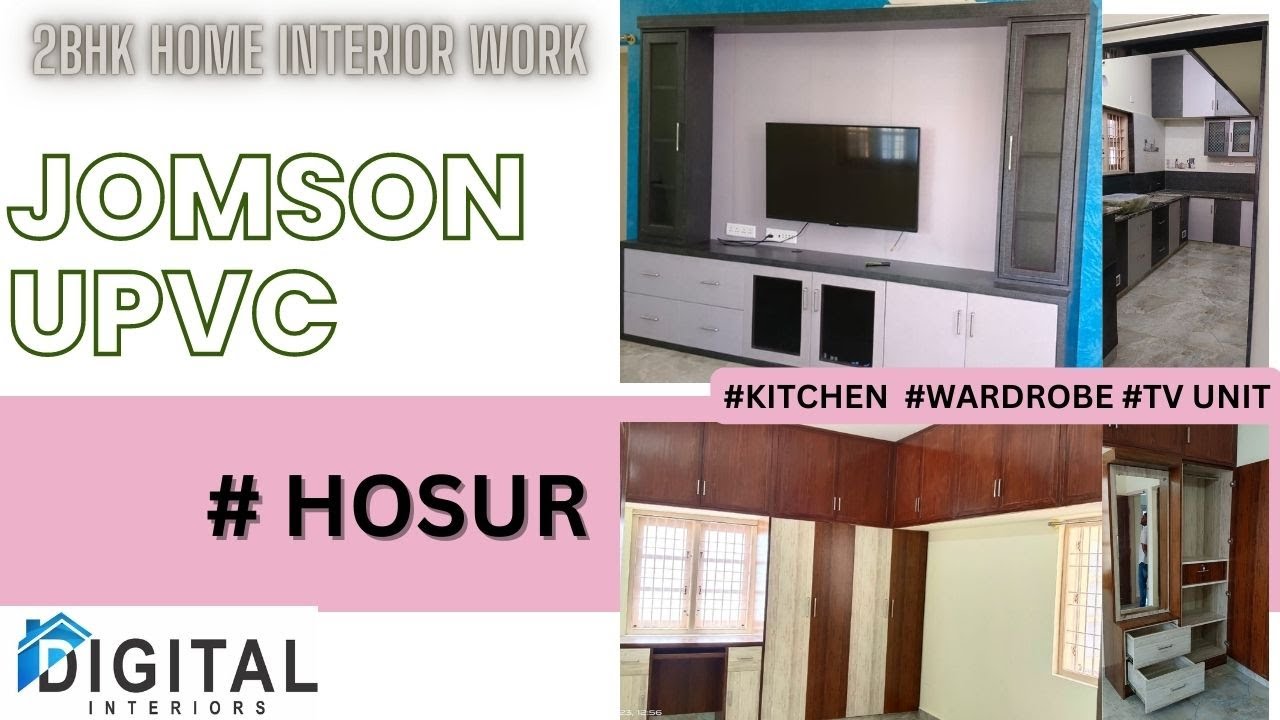 2BHK | WARDROBE | KITCHEN | TV.#jomsonupvcbrand #upvcinterior #upvcwardrobe #hosur #upvckitchen