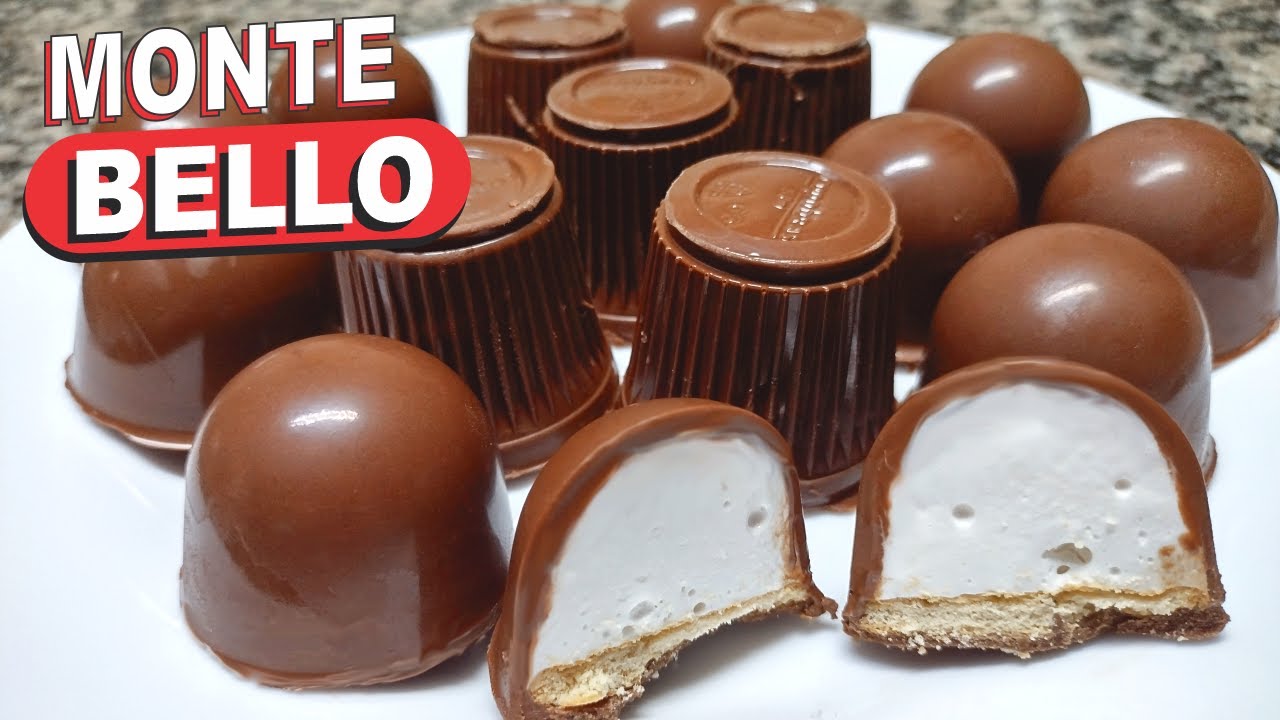 RECEITA DE MONTE BELLO OU NH&Aacute; BENTA - MARSHMALLOW CASEIRO SEM OVOS COBERTO COM CHOCOLATE