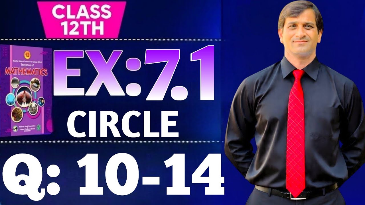 Exercise 7.1 Question 10-14Class 12 math NBF New Book 2025. Ex 7.1 Q 10-14 Circle #circle #conics