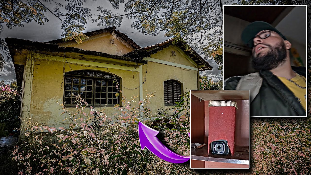 ESCONDI UMA CÂMERA DENTRO DESSA CASA ASSOMBRADA E TIVE UMA SURPRESA AO ENTRAR