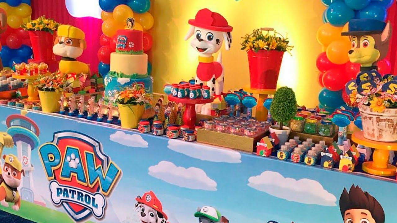 PATRULLA CANINA Decoración de Fiesta Cumpleaños | Decoración Paw Patrol