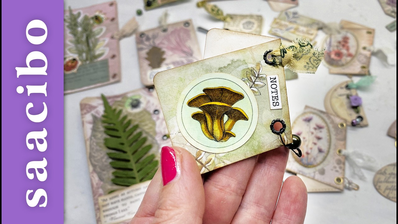 Floating Tabs! Fun & Easy Scrapbusting Project #useyourscraps
