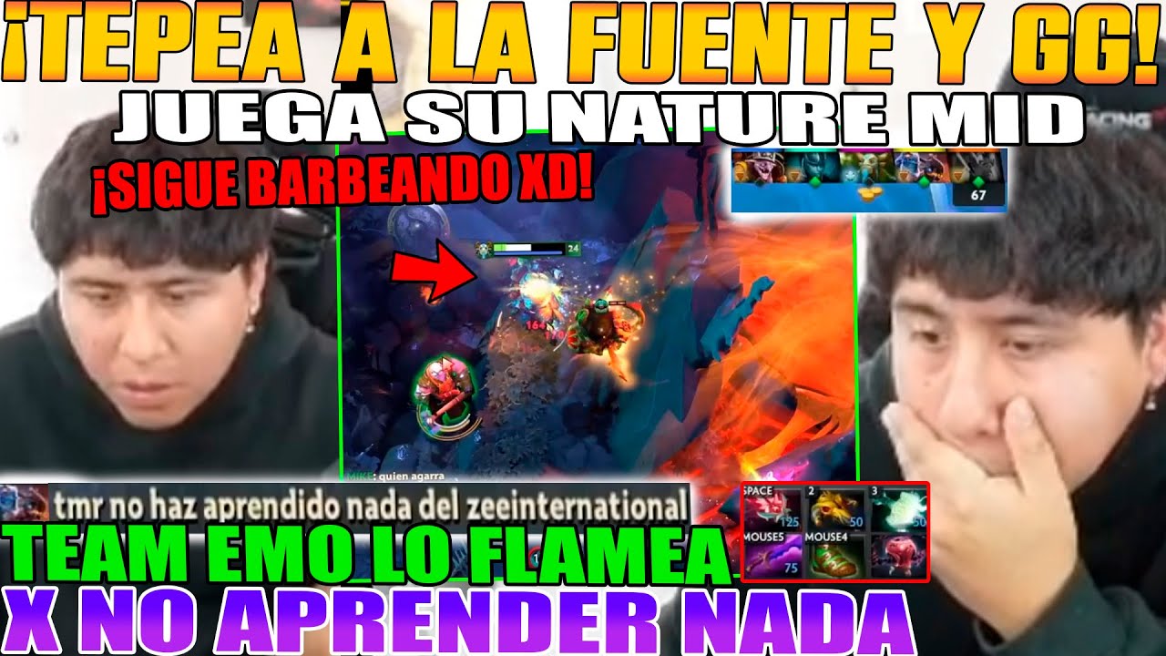 TEPEA A FUENTE ENEMIGA Y GG! MACARIUS JUEGA NATURE Y LA KGA. TEAM LO FLAMEA X NO APRENDER NADA DOTA2
