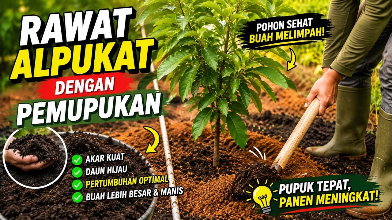Rawat Alpukat dengan Pemupukan