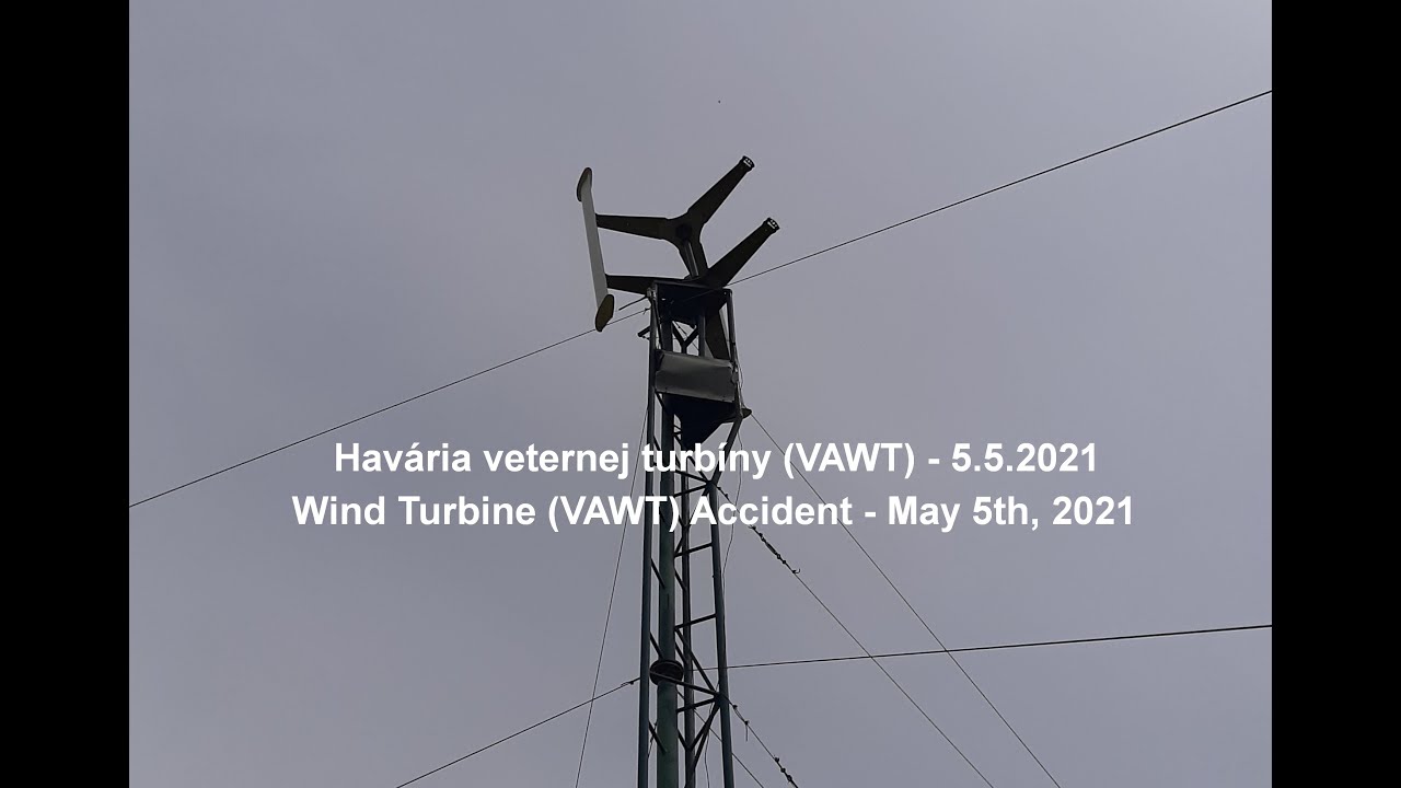 Wind turbine (VAWT) Accident
