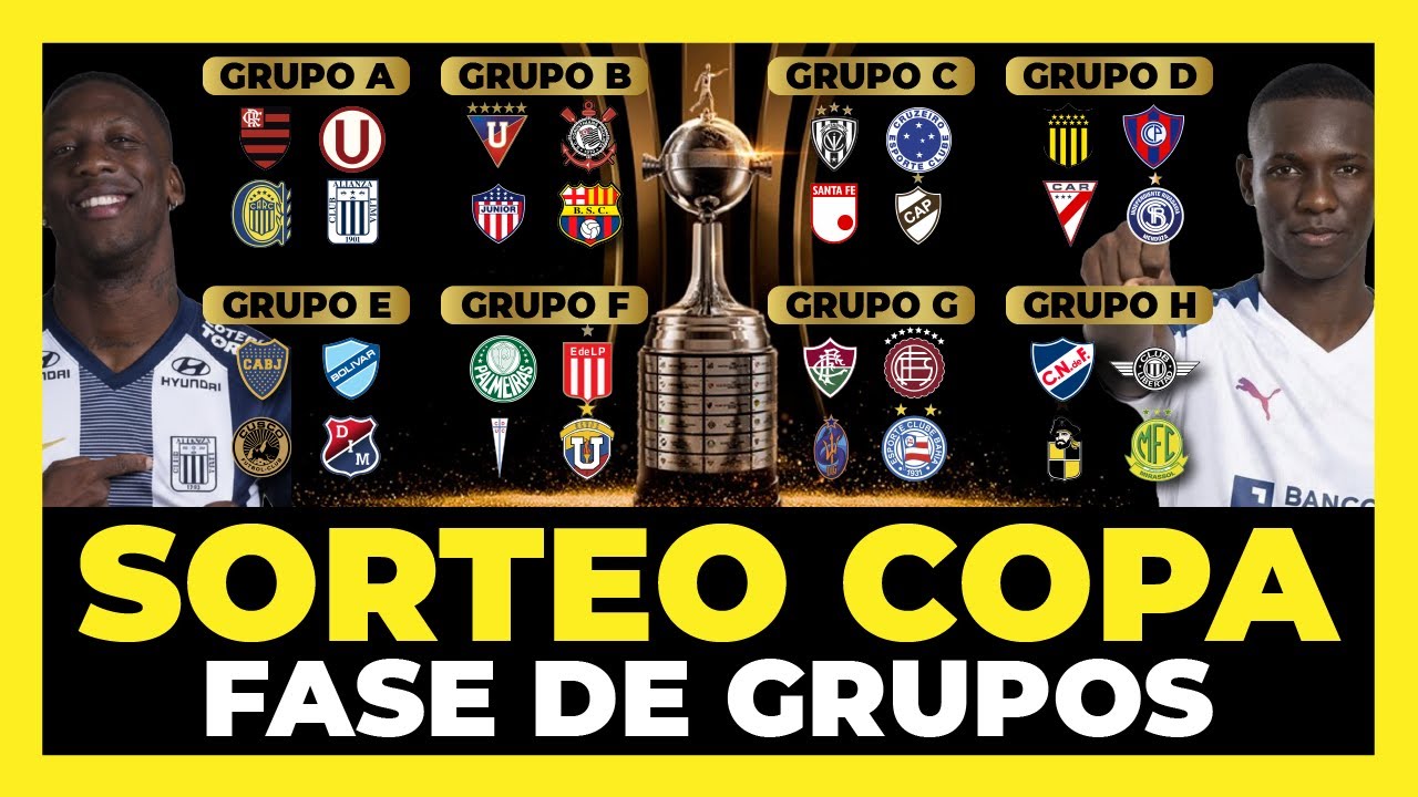 Sorteo Copa Libertadores Fase de Grupos 2026🏆