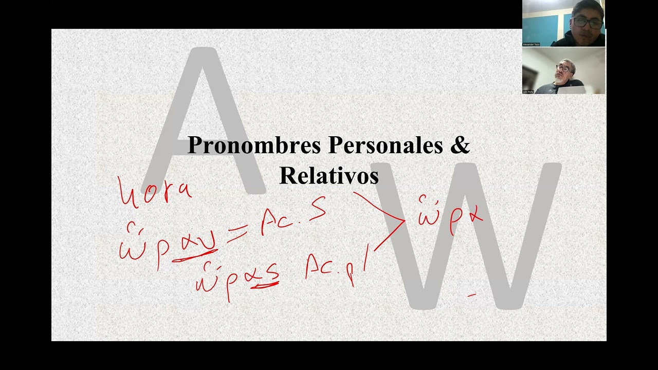 Lección 3   Pronombres personales  -  Introducción al sistema verbal