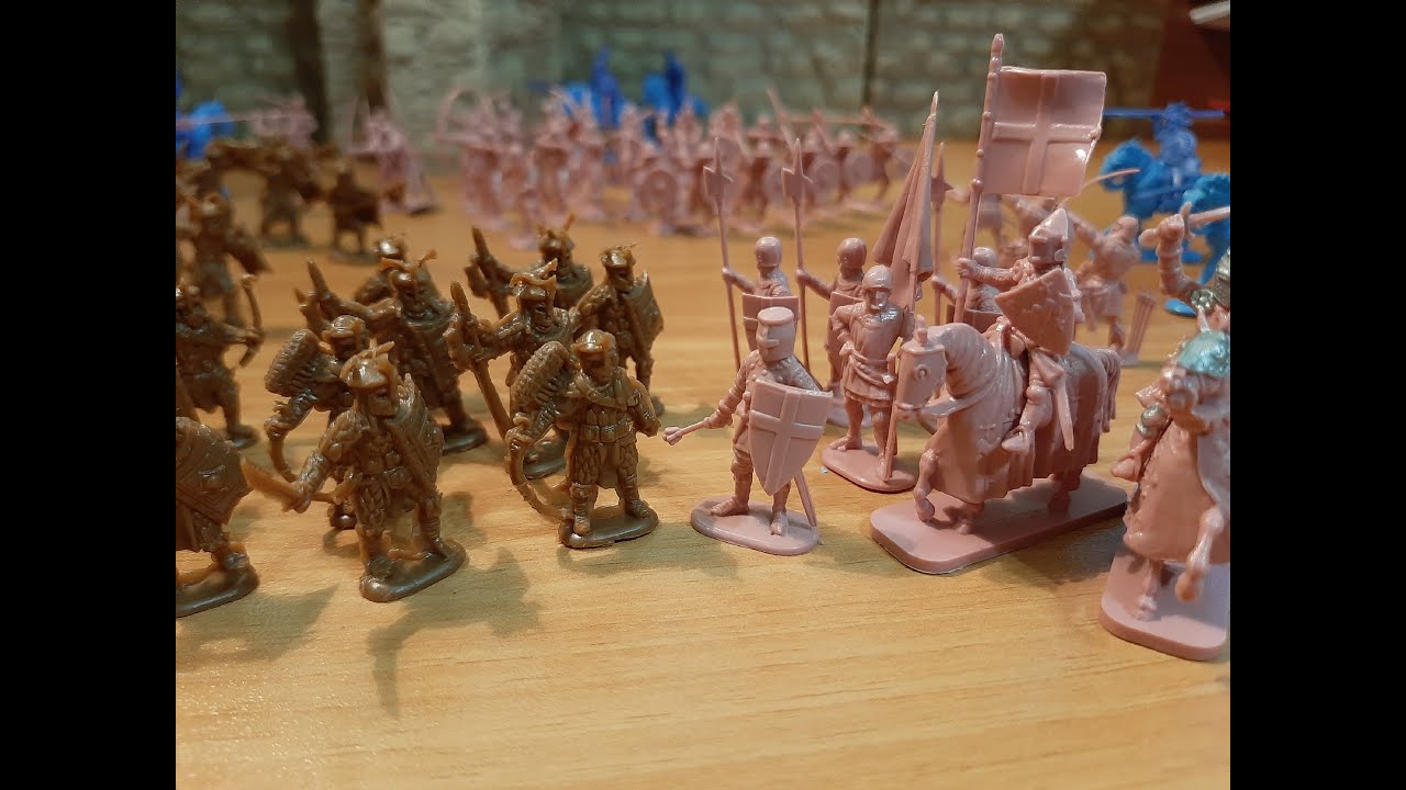Солдатики 1/72 Эстерлинги vs Английская пехота 100-летней Войны