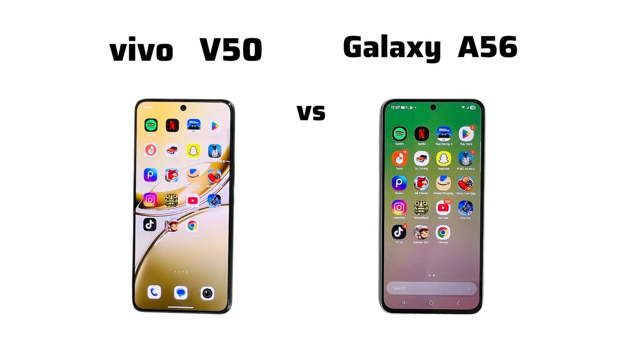 Samsung A56 vs Vivo V50 | Speed Test