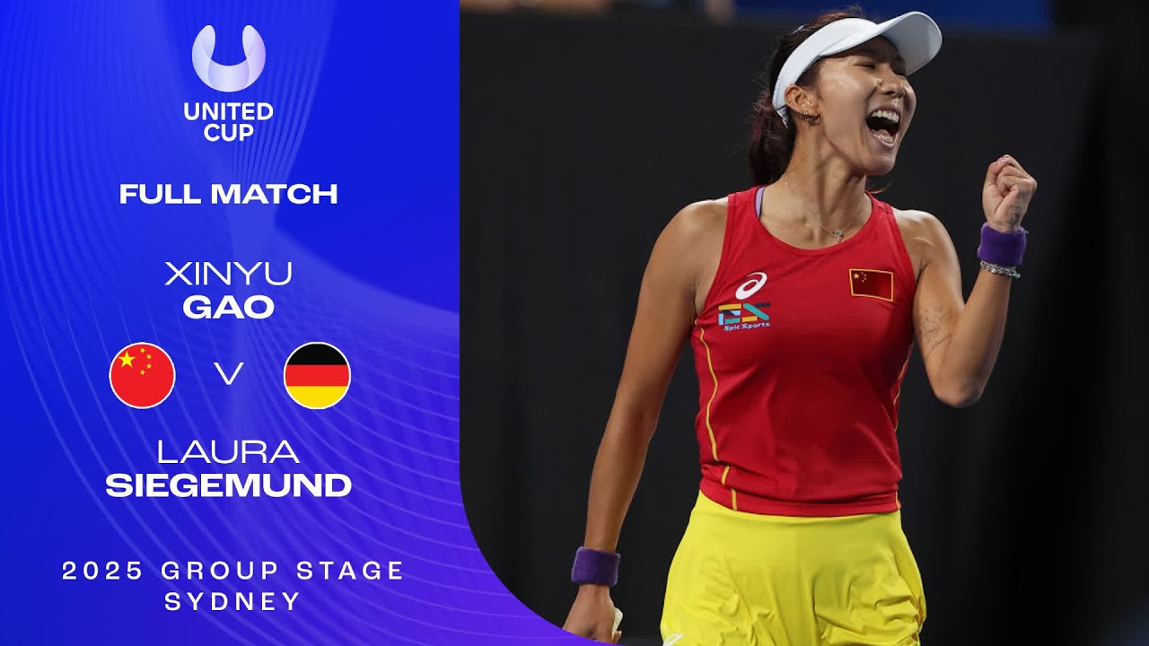 Xinyu Gao v Laura Siegemund Full Match | United Cup 2025 Group E