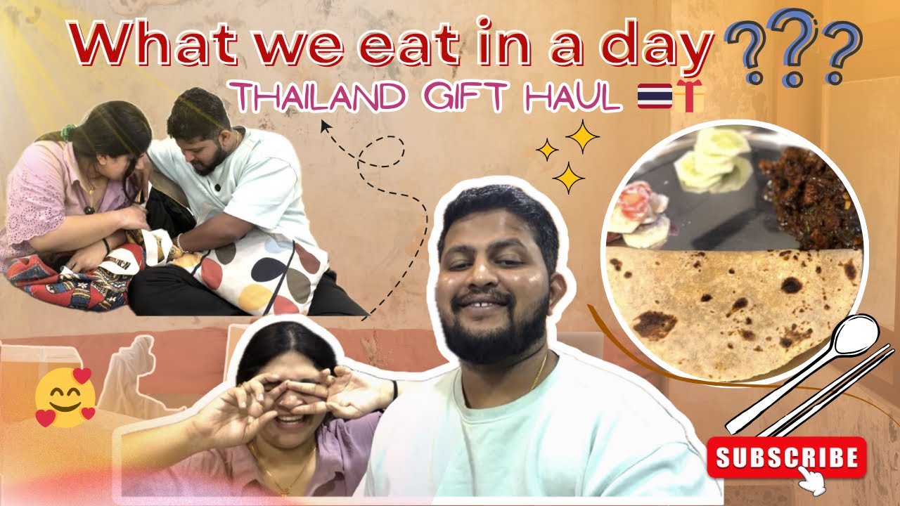 What We Eat in a Day 😳 | Thailand Gifts We Didn’t Expect 🇹🇭🎁