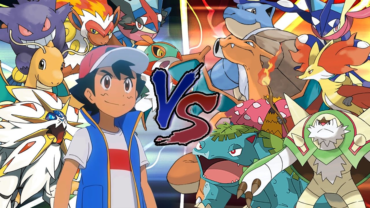 Pokemon Battle Theme: Ash Vs Kanto and Kalos starters