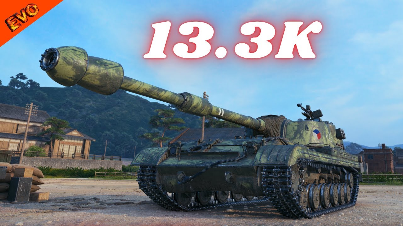DBV-152  13.3K Damage 5 Kills WoT Gameplay