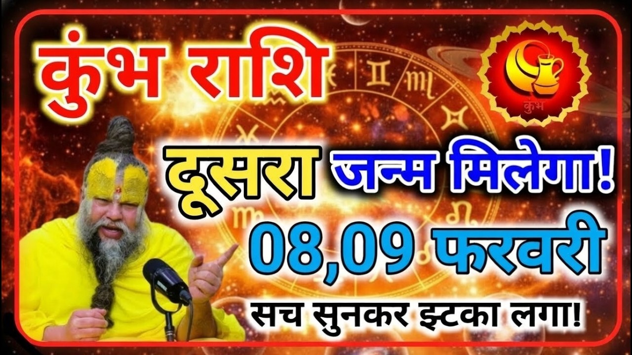 कुंभ राशि: 08 और 09 फरवरी को महाप्रलय! 😱 सावधान हो जाओ वरना बहुत पछताओगे | Kumbh Rashi Today