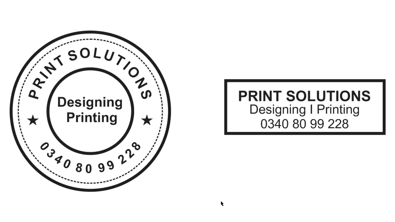 How to make a Stamp Design in Corel Draw I Stamp Designing I Rubber Stamp I Digital Stamp