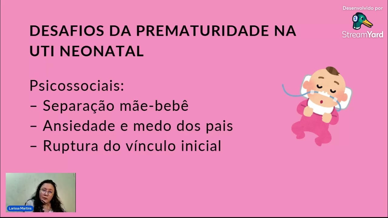 Palestra: prematuridade e o cuidado centrado na família na UTI neonatal