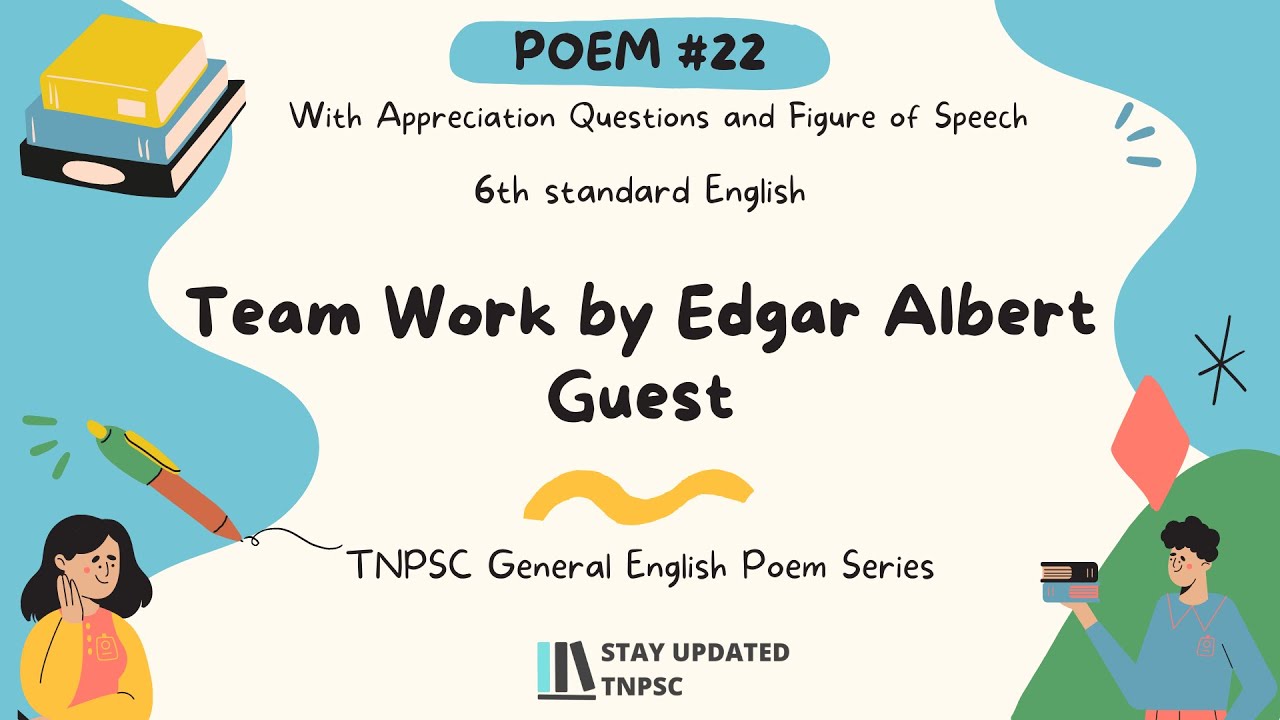 Team Work from 6th English ✌ TNPSC General English Poem Series 🤩Complete Notes with PDF 📚