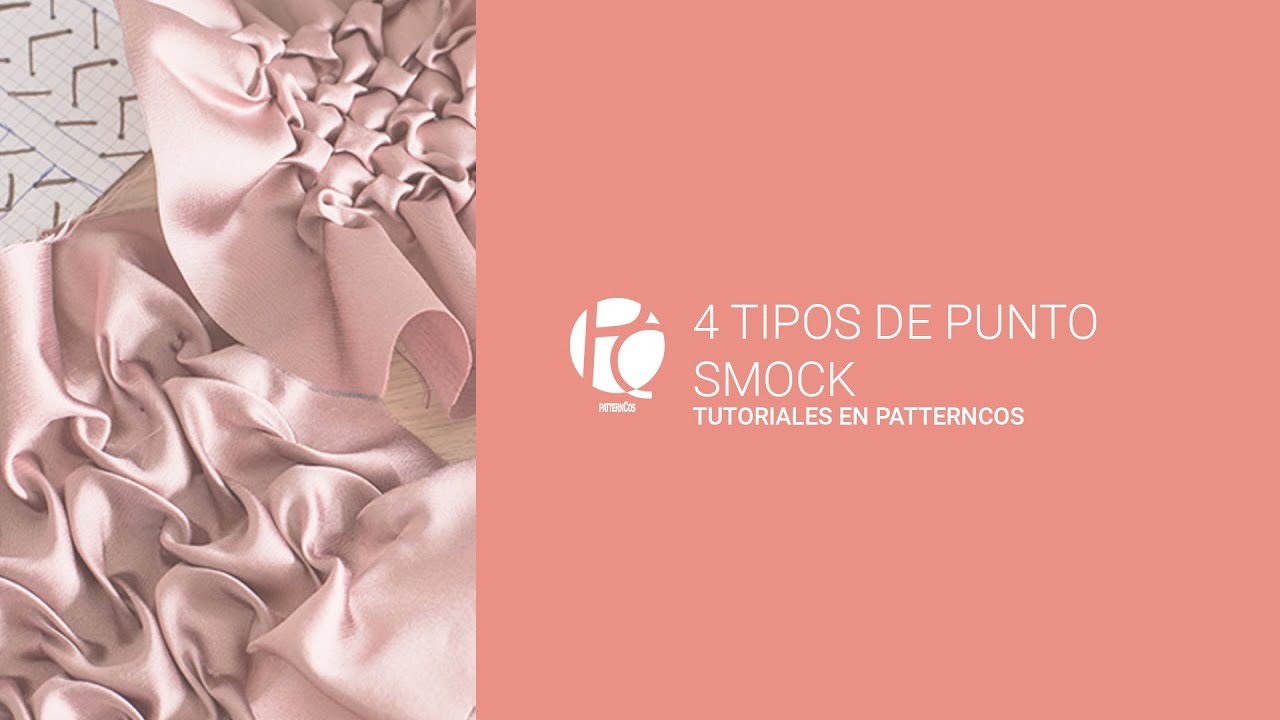 4 Tipos de puntos smock para bordar tus telas