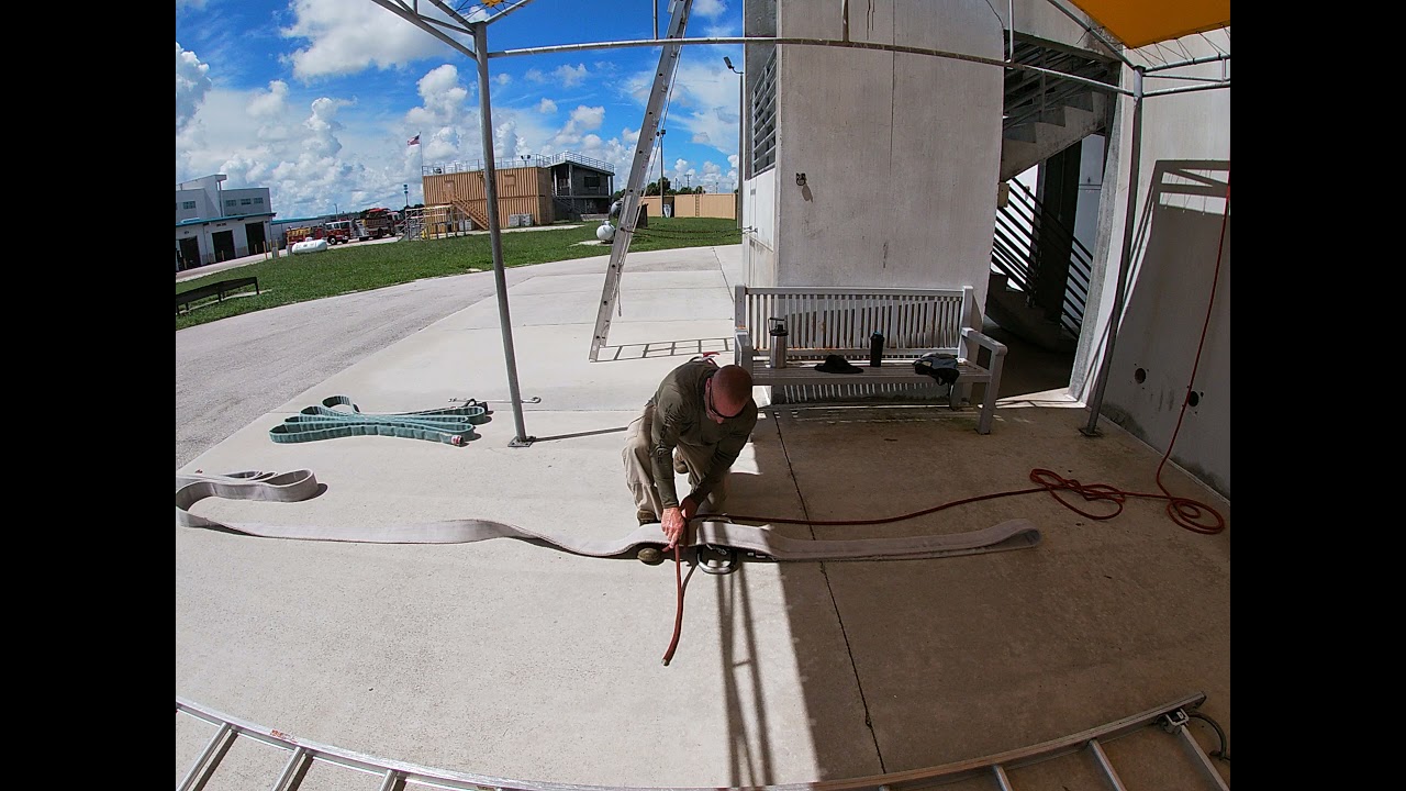 Knots Uncharged hose for hoisting