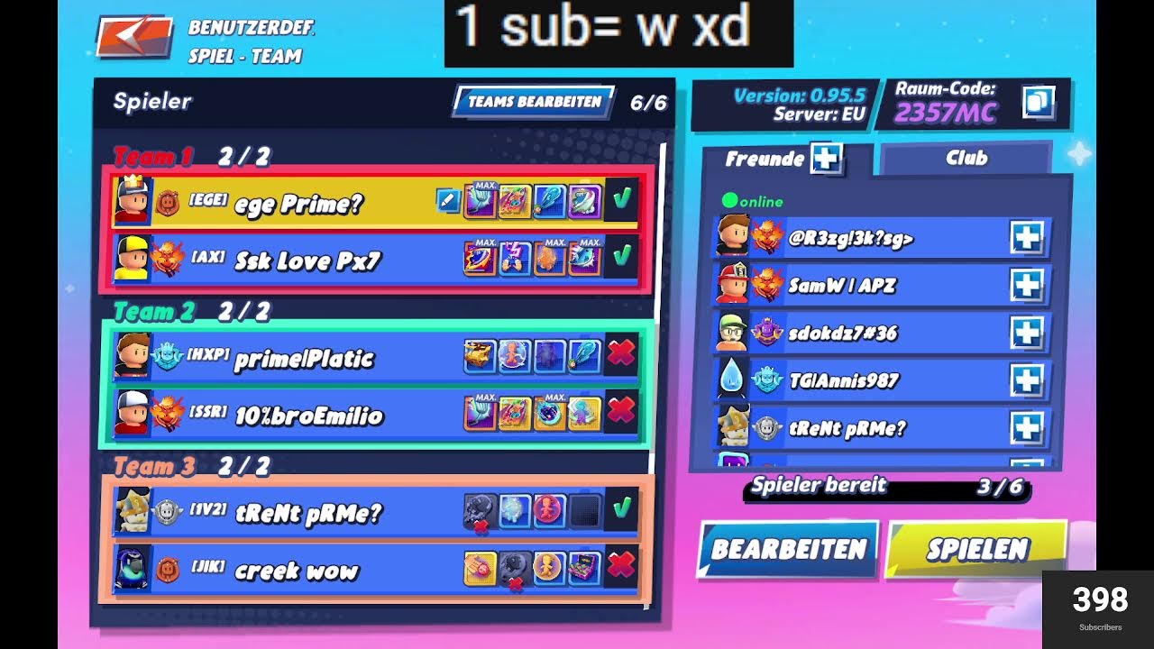 Playing Stumble Guys Live Today 400 Subs!?