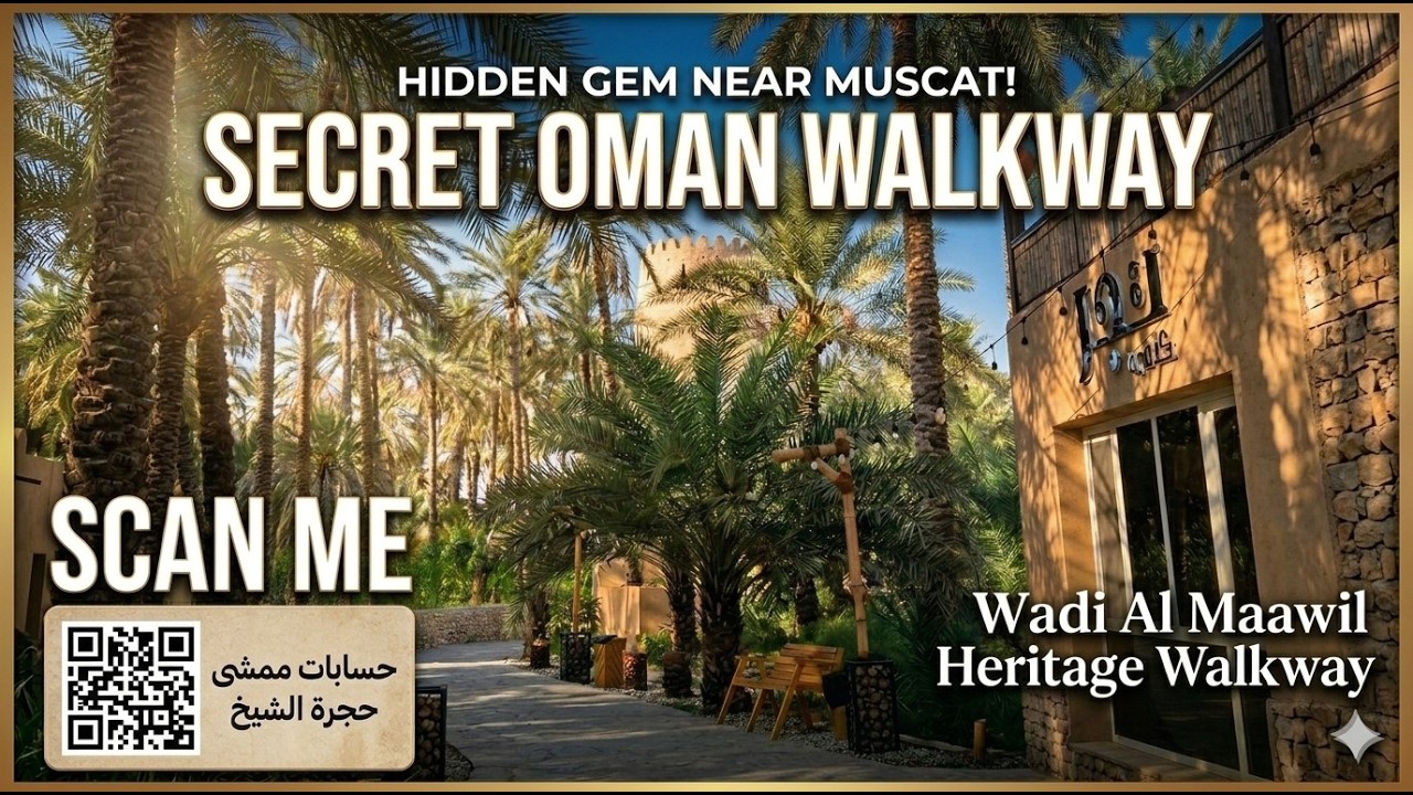 Hidden Oman Gem: Wadi Al Maawil Heritage Walkway (Near Muscat!) 🇴🇲 