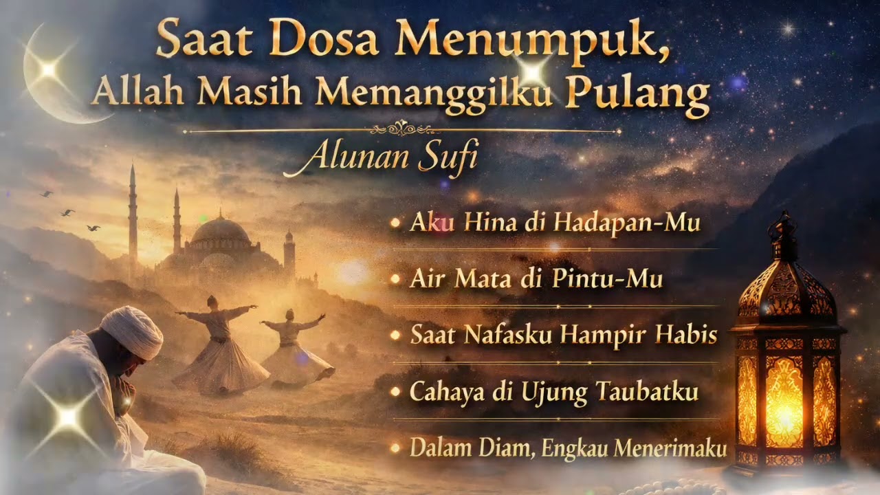 Alunan Sufi Menyentuh Hati & Menangis Sendiri | Saat Dosa Menumpuk, Allah Masih Memanggilku Pulang  