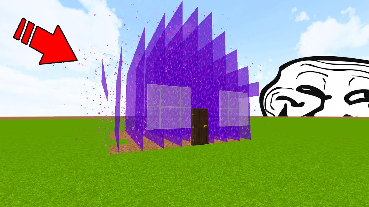 TURNING PLAYERS HOUSES INTO PORTALS (Minecraft Trolling)