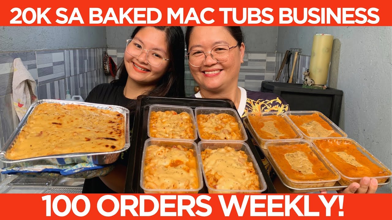 20K SIDELINE: BAKED MAC TUBS! 100 ORDERS WEEKLY! W/ RECIPE