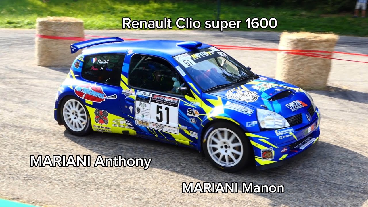 Rallye de Chartreuse 2024 - Renault Clio super 1600 - Anthony MARIANI et Manon MARIANI
