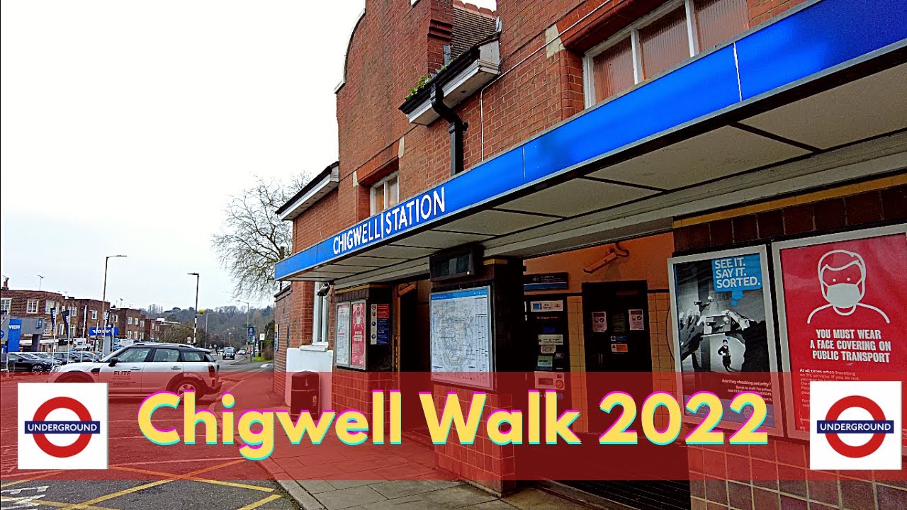 Chigwell Walk 2022 | Essex Walk | Narrated Tour | Every Tube Station In London! | 4K HD |Here We Go