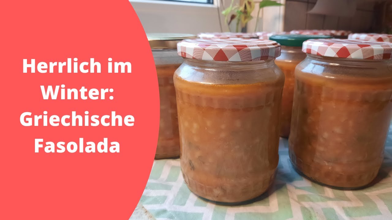 Griechische Bohnensuppe - herrliches Winteressen | Fasolada für den Winter | Bohneneintopf