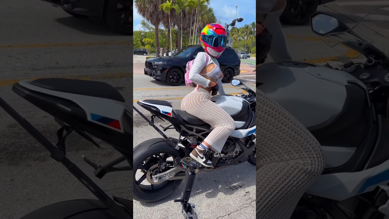 Everyone Thought She Was Just Cruising... 🤫💨 #bikestunt #onewheeling #bikegirls #reactionvideo #bts