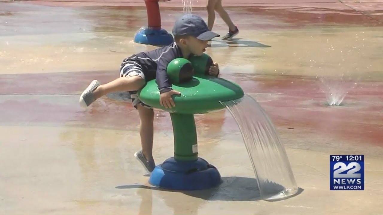 Cool off at the spray park in Agawam