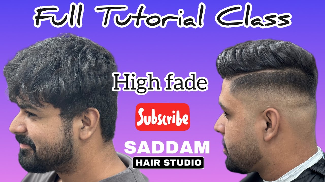 How to do high fade | full tutorial video | skin fade karte hai #saddamhairstudio #trending #shorts