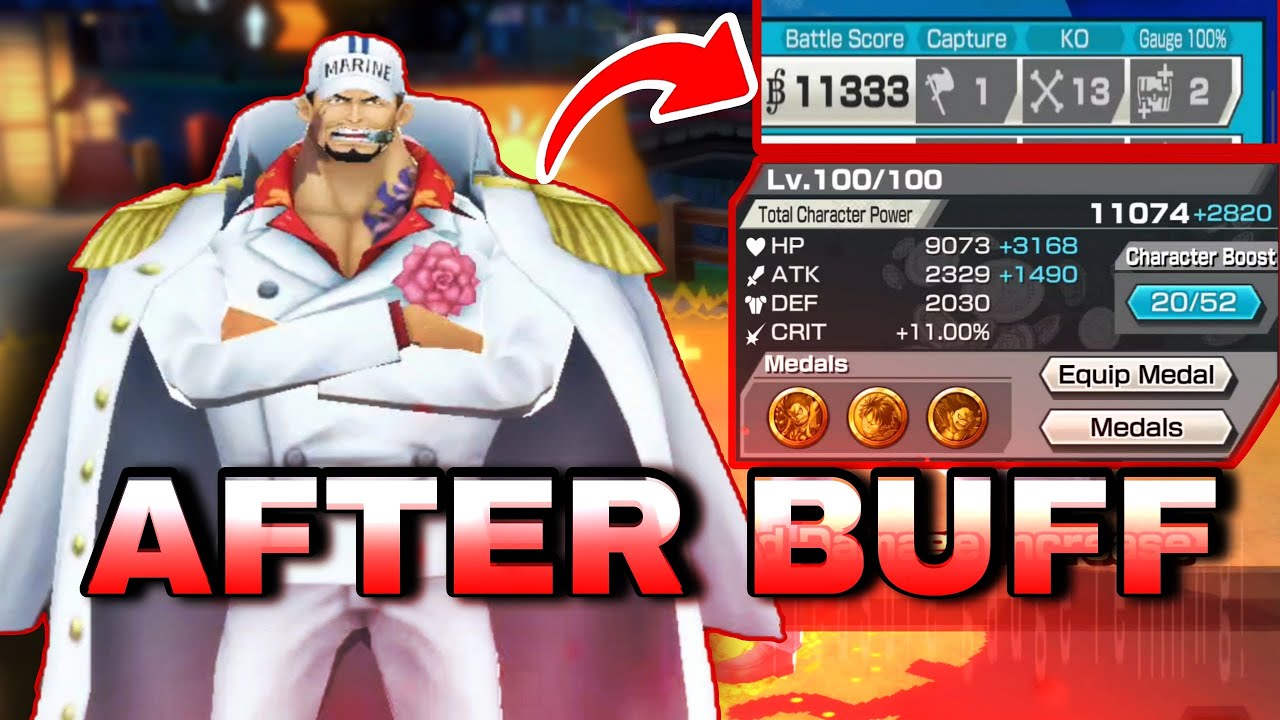Lv. 100 BUFFED EX Admiral Akainu Gameplay 🔥 | ONE PIECE Bounty Rush