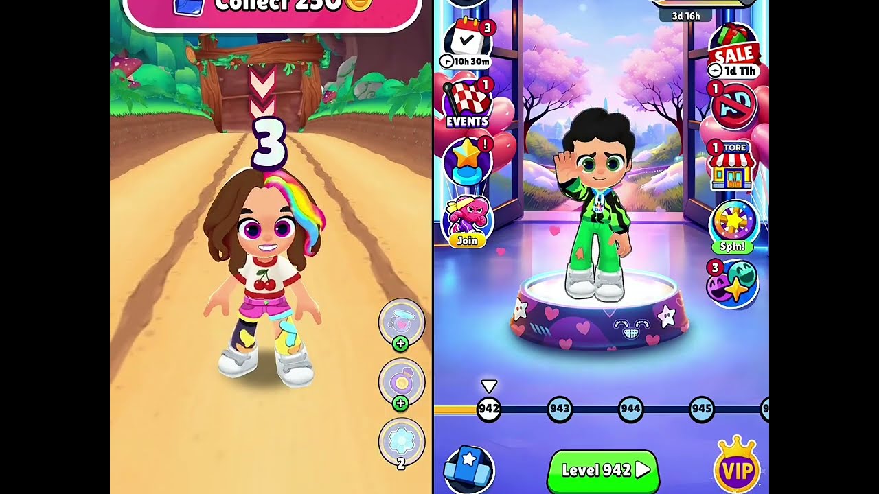 KOOPLY RUN GAMEPLAY GIRLS vs BOYS Walkthrough 