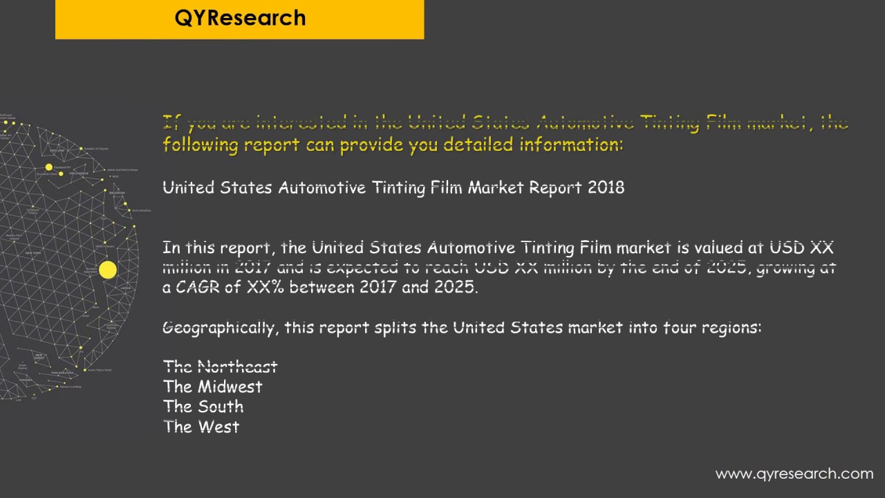 QYResearch: Automotive Tinting Film