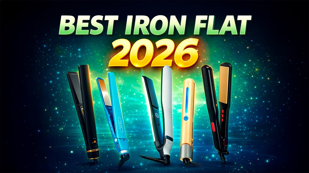 Best Flat Iron 2026 | Top Hair Straighteners for All Hair Types (450°F, Ceramic & Titanium) Amazon