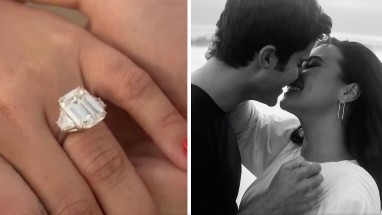 Demi Lovato ENGAGED to Max Ehrich - See Her HUGE Ring!