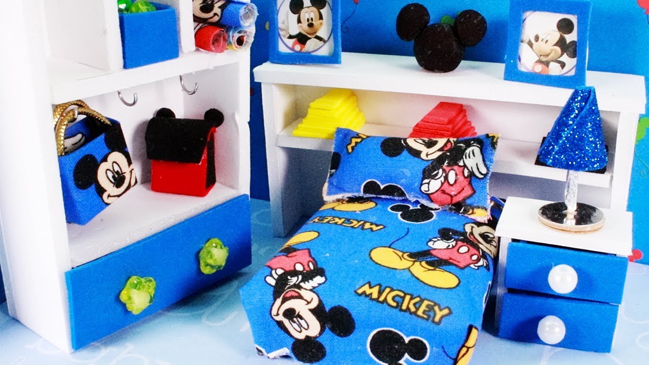 DIY Miniature Room - Disney Mickey Mouse Room!