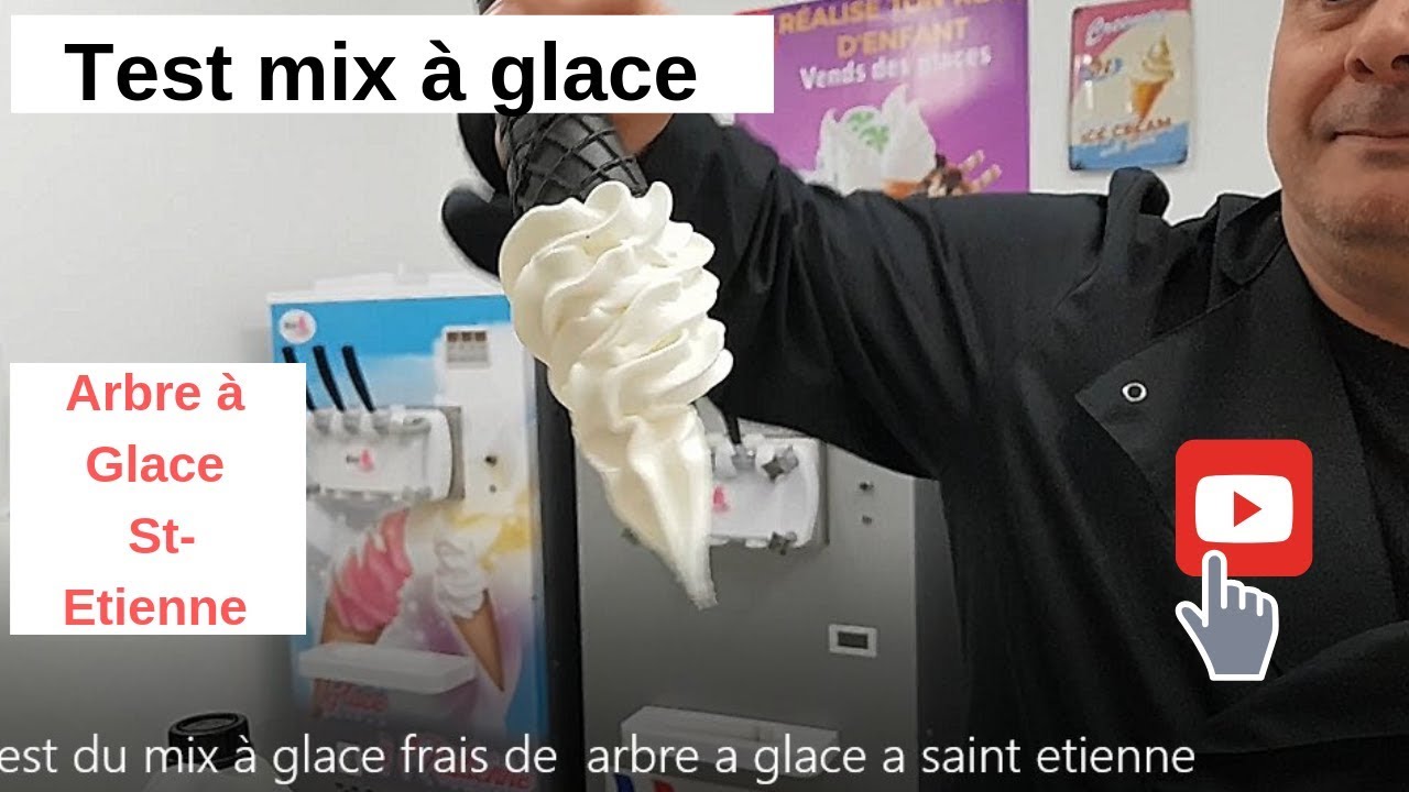 Test du mix à glace frais de  l'Arbre à Glace à saint Etienne