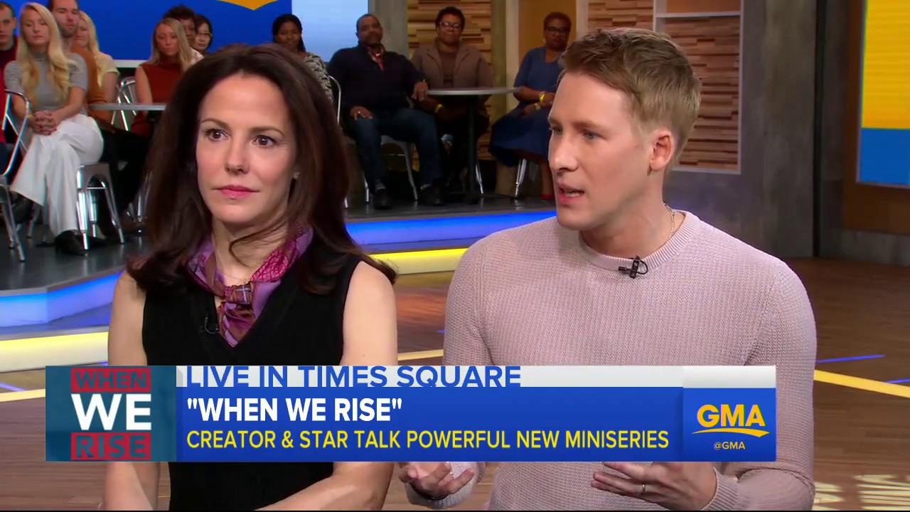 Dustin Lance Black and Mary-Louise Parker dish on 'When We Rise'