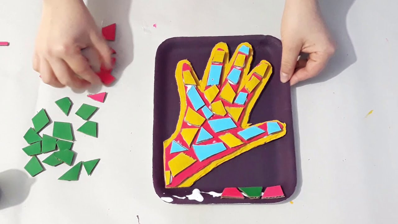 Mosaico en relieve - Actividad para CUARTO GRADO