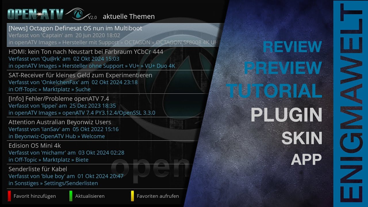 OpenATV Reader Plugin | Deutsch