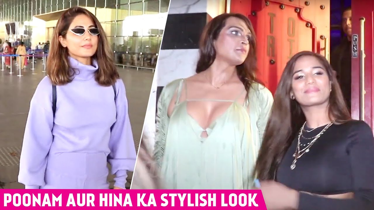 Poonam Pandey, Saisha Shinde Aur Hina Khan Stylish Look Mein Hue Spot | Must Watch