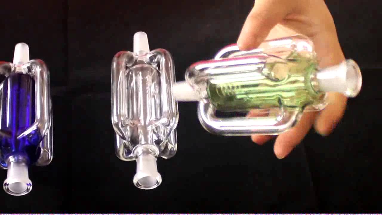 14mm joint Ash Catcher Glass adapter with Downstem