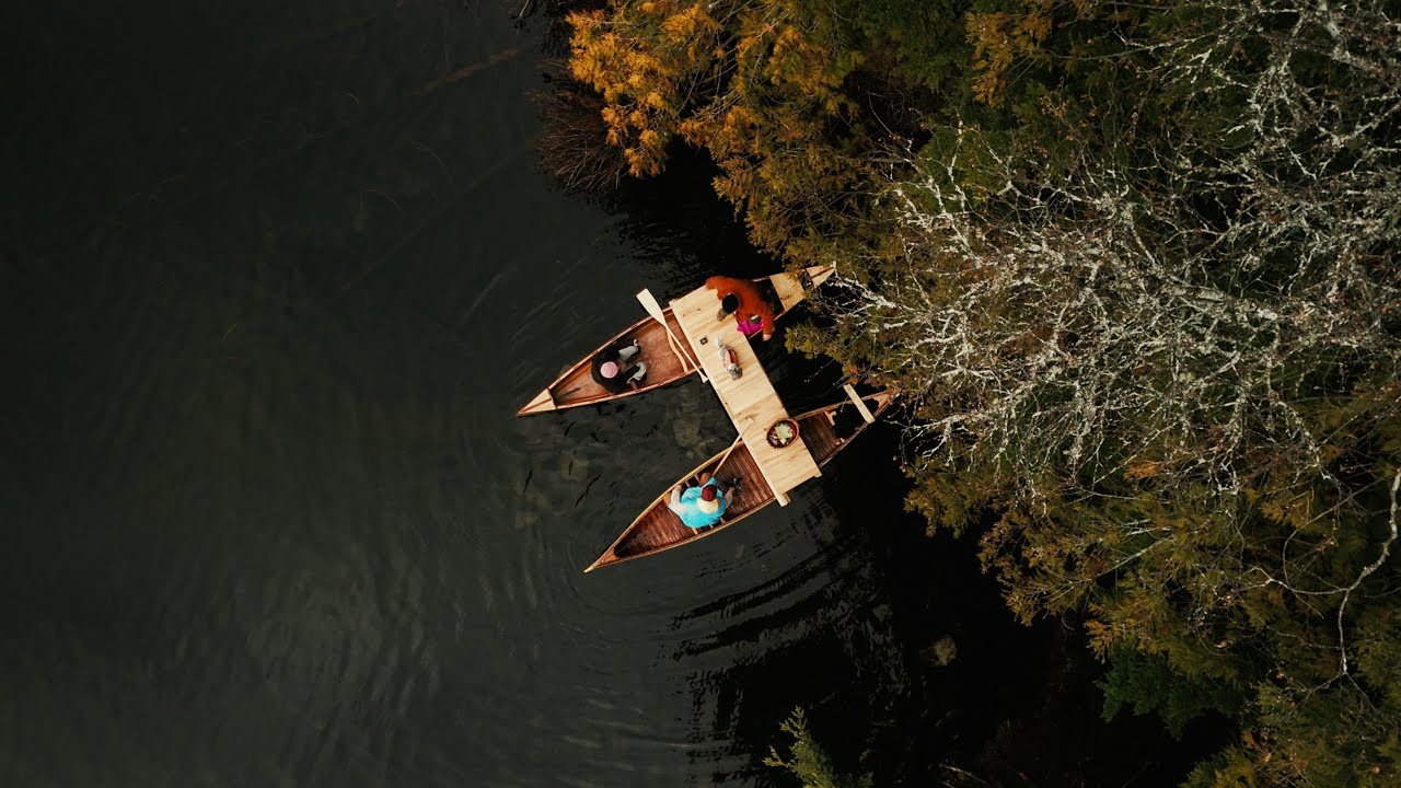 lake dip from the CANOEMARAN on new years day